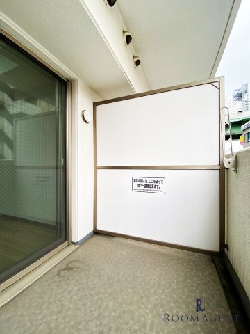 パルティール城西のバルコニー