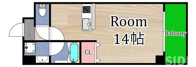 【間取り】 | HRフロントリーガル野江駅前