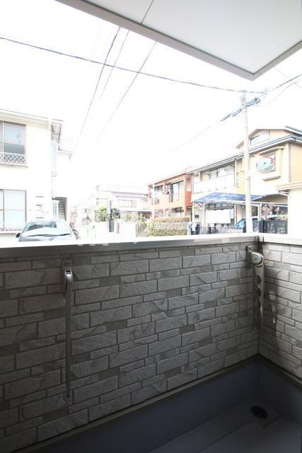 板橋区相生町のアパートのバルコニー