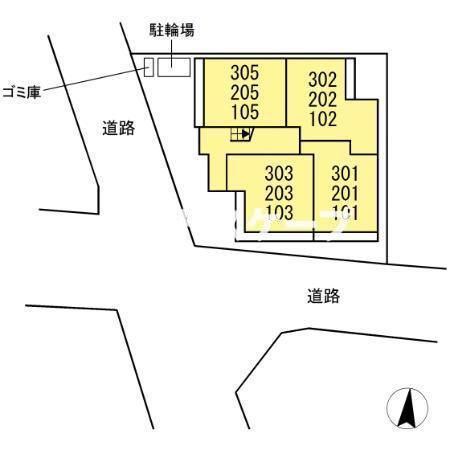 アリビオ前橋の区画図|高崎、前橋、伊勢崎エリアのお部屋探しはエンドスケープまで！お客様の理想お聞かせ下さい♪