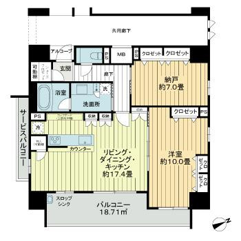 プレサンスロジェ上幟町の間取り