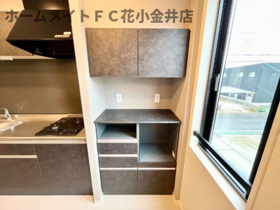 【収納】 | レヴメゾン神山五番館 | キッチン収納（イメージ）