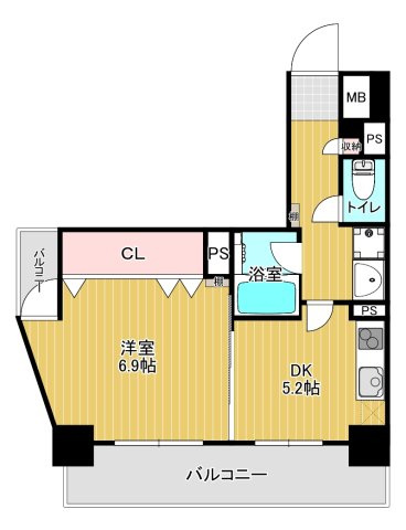 ディアコート八木の間取り
