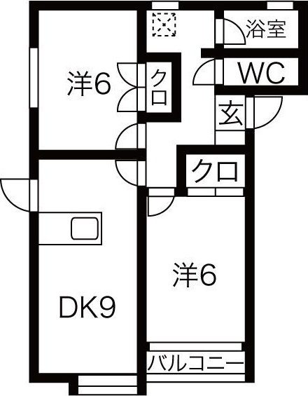 サンパティークB棟の間取り