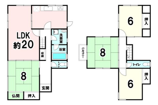 【間取り】 | 生駒郡平群町若葉台3丁目