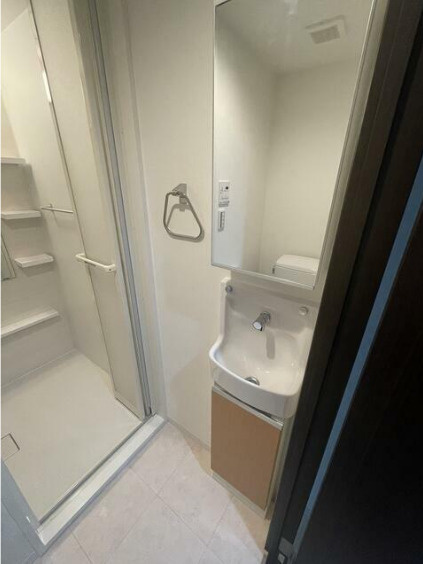 深沢コーポ　敷金0　角部屋　最上階　宅配BOXの洗面所