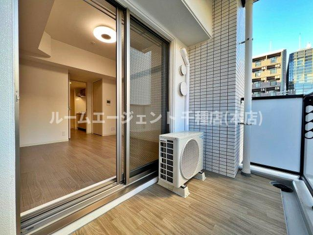 プレサンス伏見アーバンベースのバルコニー