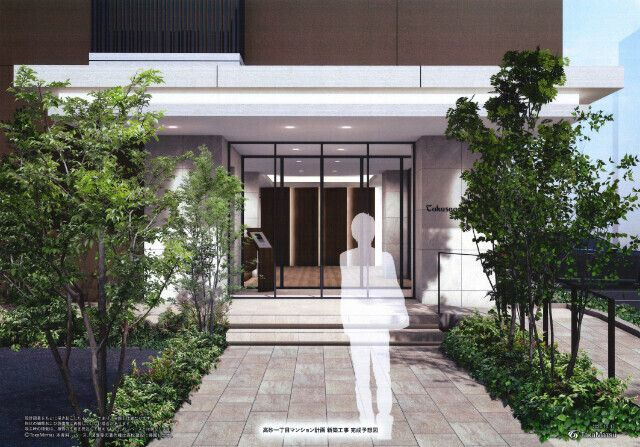 福岡市中央区高砂１丁目の賃貸マンションのエントランス