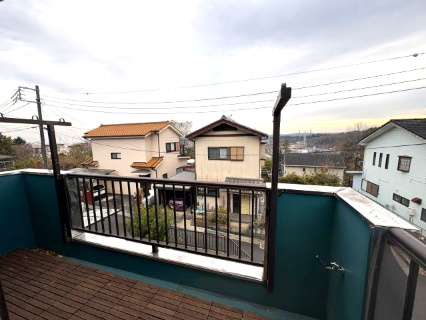 嵐山町平澤　中古戸建のバルコニー