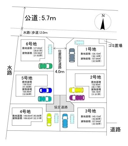三郷市　彦糸1丁目　新築戸建　全6棟のその他|間取図です