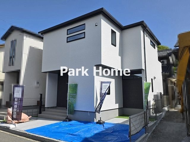 高知市福井東町 -3期2棟1-　新築戸建ての外観|1号地　2026.4月：建築中