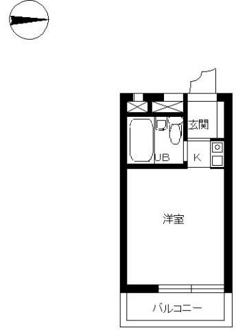 スカイコート新宿の間取り