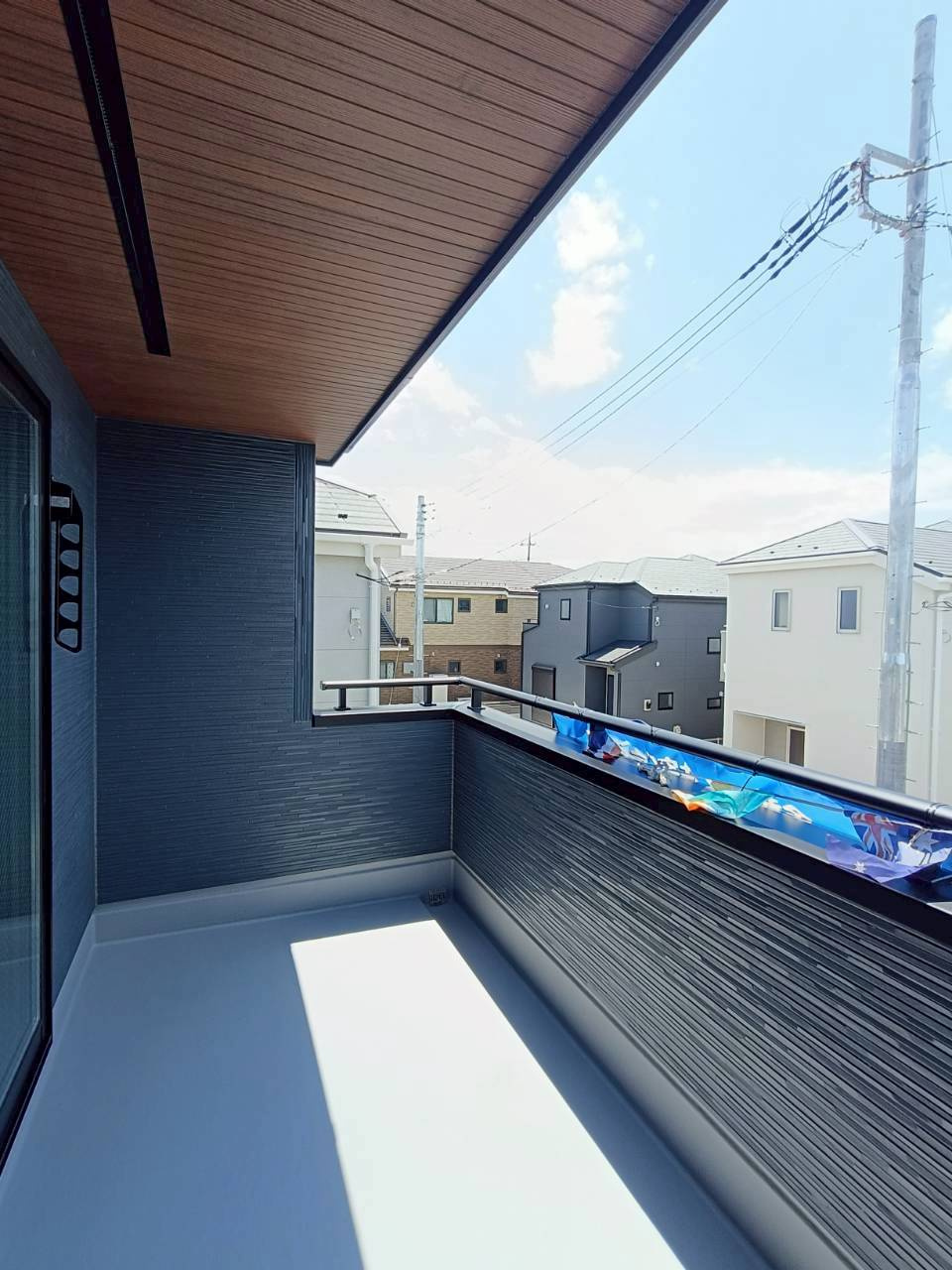 三郷市　彦糸1丁目　新築戸建　全6棟のバルコニー|開放的で明るい空間を演出してくれるバルコニーです