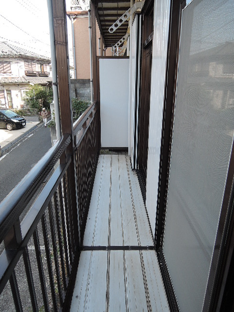 シティハイム　ヒロセＣのバルコニー|１階ですが高台です