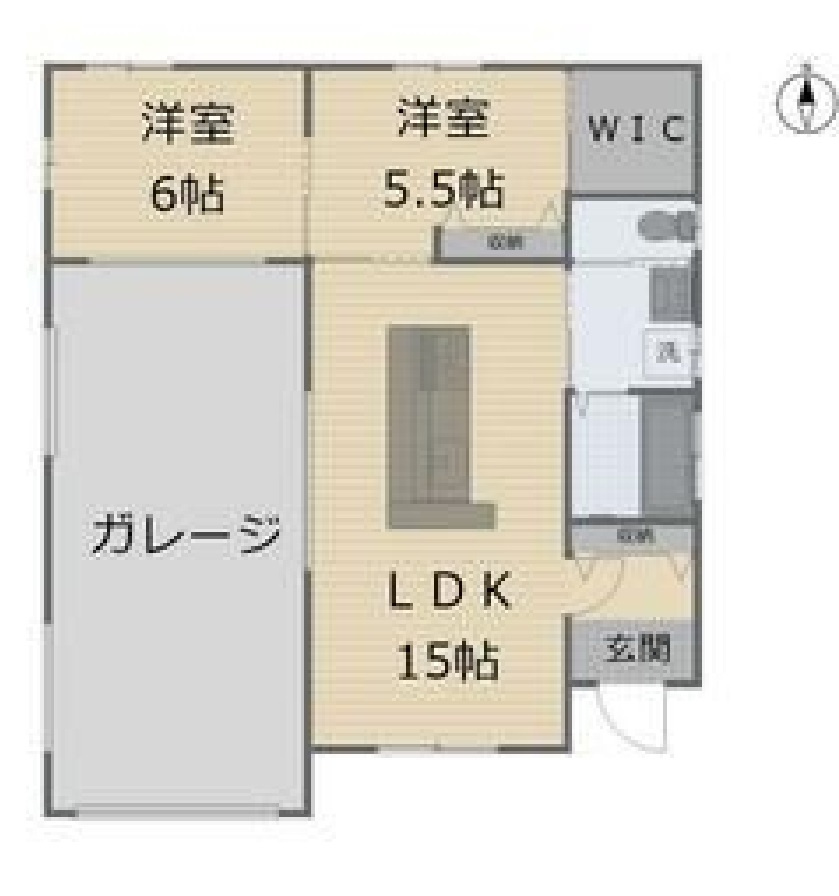 売戸建　栃木市箱森町の間取り