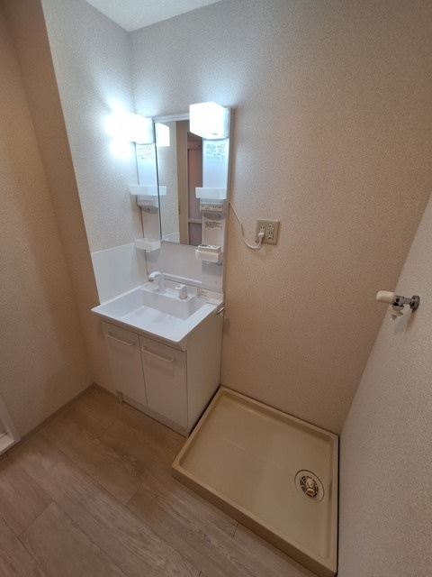 ハビタスミヤタの洗面所|忙しい朝にうれしいシャンプードレッサー