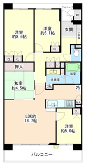 【間取り】 | ジオ彩都のぞみ丘ガーデンコートB棟 | ■ペット飼育可（規約制限あり）■全居室収納あり■平成25年4月にクロス貼替・ウォシュレット交換・ガス台オーブン交換済■２４時間換気システム■2025年に大規模修繕完了■給湯器を交換済み