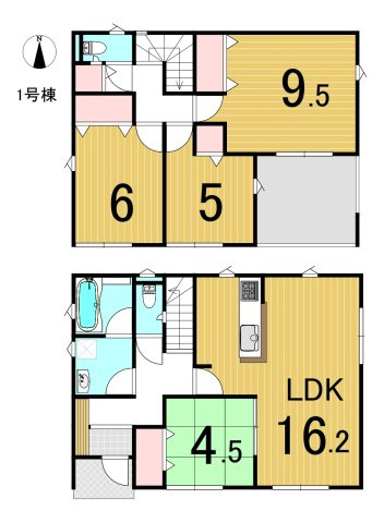 錦町御宝殿 新築一戸建ての間取り