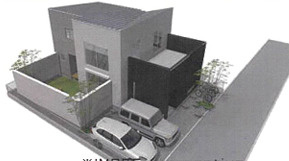 【仲介手数料無料】所沢市金山町第１期　全１棟　所沢の新築住宅なら西武ハウジングの外観パース