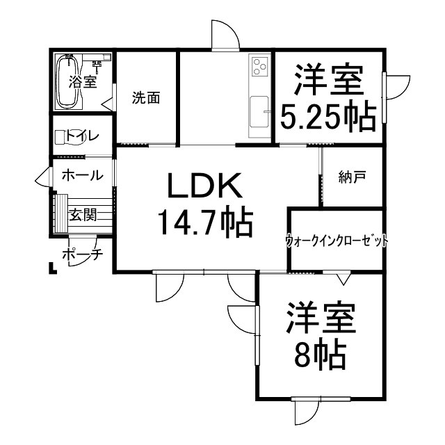 ※商談中※　中古住宅（店舗付き）　帯広市東5条南21丁目の間取り