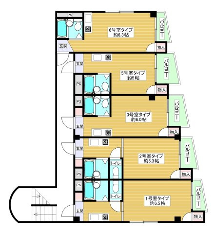 ロイヤルシャトー藤井寺Ⅱの間取り