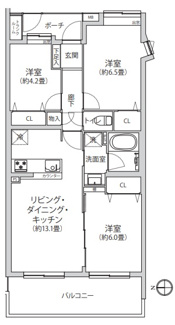 【間取り】 | ダイアパレス武蔵野本町 | ダイアパレス武蔵野本町