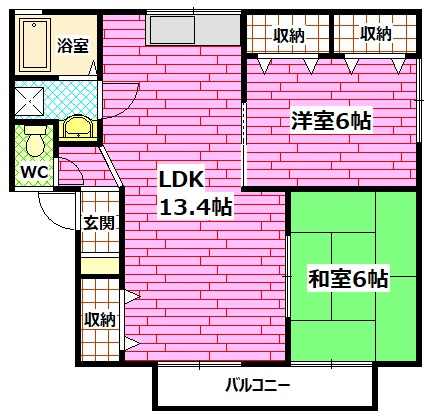 ゼフィランテスC棟の間取り