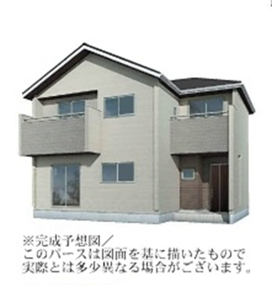 【仲介手数料無料】新築戸建　寄居町富田1730-7（全2棟）の外観パース