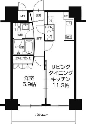 LaDouceur中之島の間取り