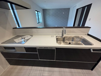 【キッチン】 | 中区江波二本松2丁目（江波電停）全3区画　C号棟 | 使いやすいシステムキッチン♪