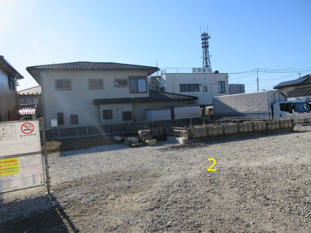 【仲介手数料無料】新築戸建　深谷市上野台2904-5（全3棟）の前面道路含む現地写真