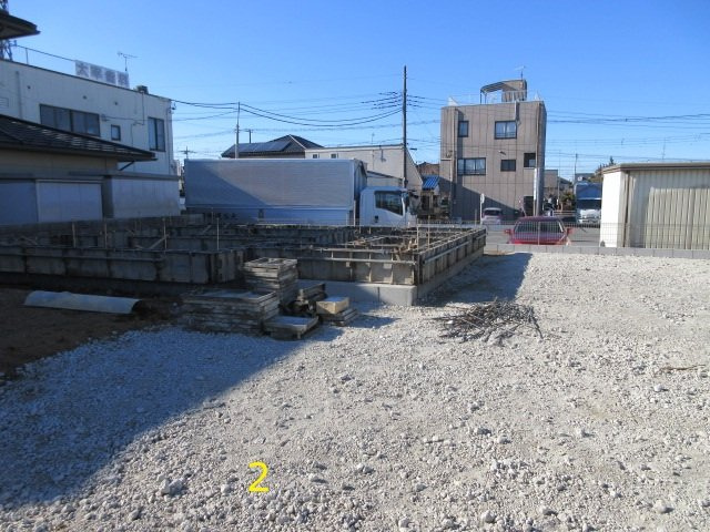 【仲介手数料無料】新築戸建　深谷市上野台2904-5（全3棟）の前面道路含む現地写真