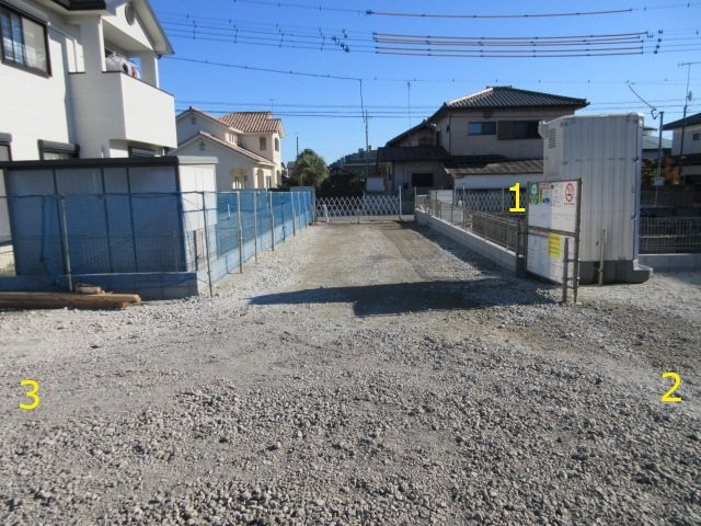 【仲介手数料無料】新築戸建　深谷市上野台2904-5（全3棟）の前面道路含む現地写真