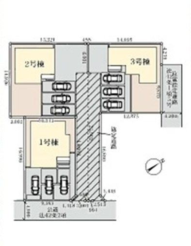 【仲介手数料無料】新築戸建　深谷市上野台2904-5（全3棟）の区画図