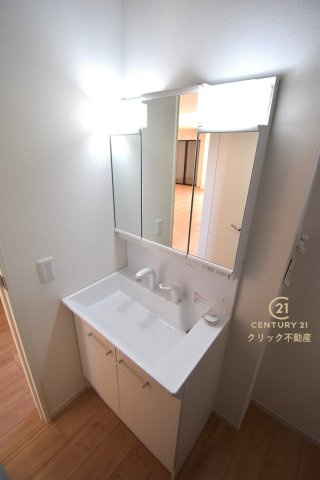 Grace　水戸市見和　1期 　限定1棟！の独立洗面台|洗面台は洗練されたシンプルなデザインでお手入れも楽です。