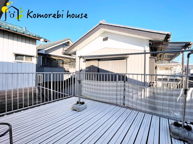 桶川市泉1丁目　中古一戸建て　のバルコニー|陽当たり良好なバルコニーです