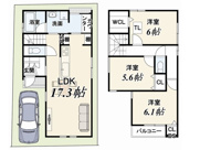 山科区音羽稲芝　新築戸建の画像