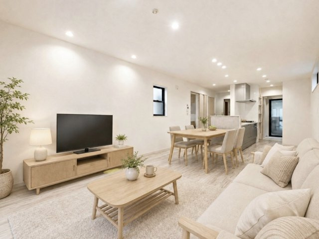【居間・リビング】 | 山科区音羽稲芝　新築戸建