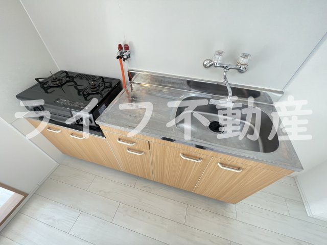 テラノコーポのキッチン|コンパクトなキッチンで掃除もラクラク