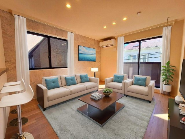 リジエル本駒込の居間・リビング|CG家具のため実際は家具が付きません