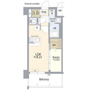エスプレイス名古屋神宮前の間取り