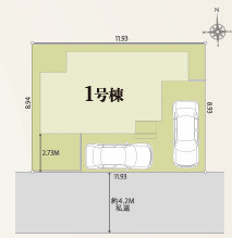 【仲介手数料無料】所沢下安松第２期　全１棟　所沢市の新築住宅なら西武ハウジングの区画図