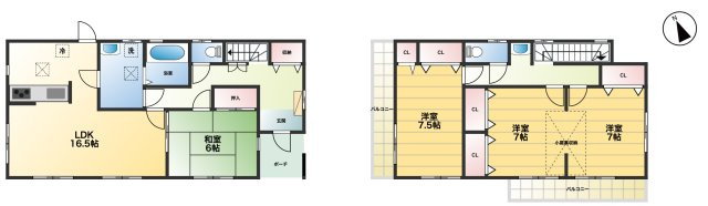【間取り】 | 行田市大字埼玉　中古戸建