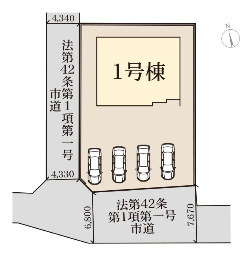 【新築戸建】前橋小坂子町の区画図|■区画図