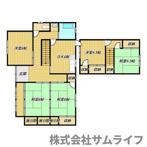 【間取り】 | 下三緒戸建