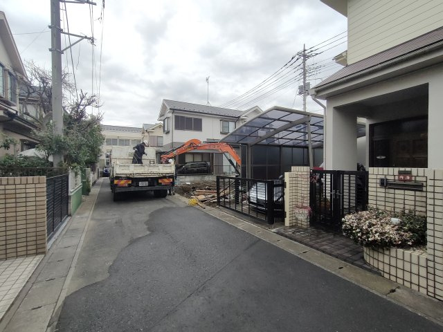 三郷市　鷹野4丁目　新築戸建　全1棟の前面道路含む現地写真|前面道路含む現地写真です