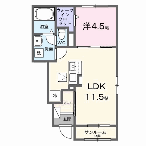 ハウス　レイワ７Ｎの間取り|間取図