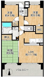 【間取り】 | エスリード八戸ノ里