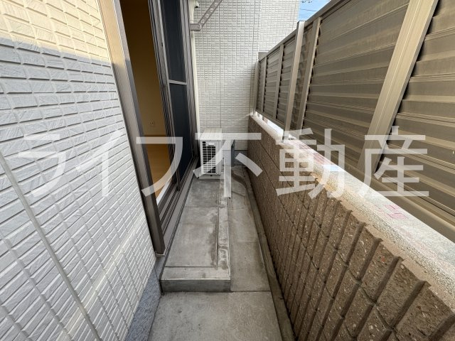 ＭＪハイツ稲田上町のバルコニー|落ち着いた時間を過ごせるバルコニーです