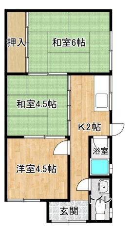 【間取り】 | 川辺平家D